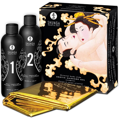 Shunga - Oriental Melon Mango erotische body to body massagegel - KontjeKietelen.nl