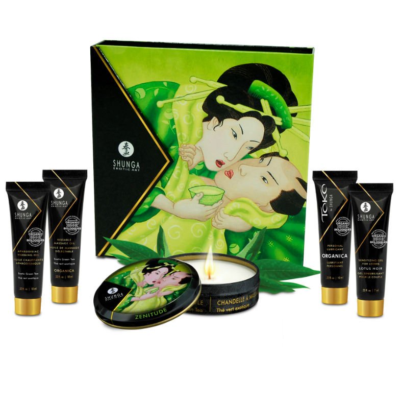 Shunga - Secret Geisha organische groene thee kit - KontjeKietelen.nl