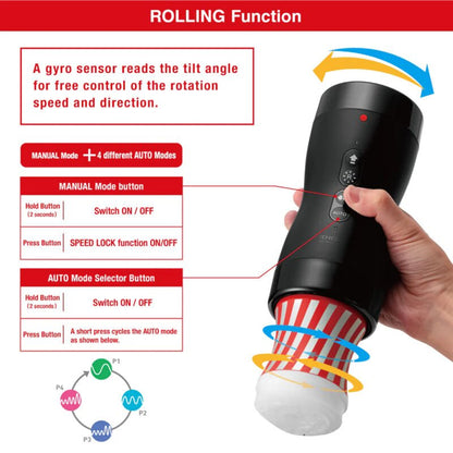 Tenga - Vacuum Gyro Roller Suction & Rotation - KontjeKietelen.nl