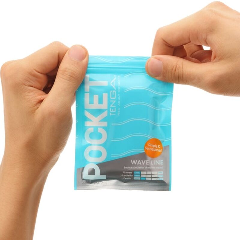 Tenga - Wave Line Pocket Masturbator - KontjeKietelen.nl