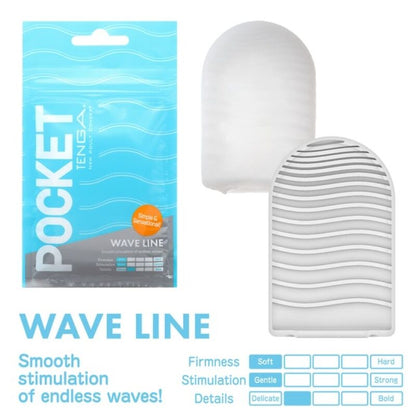 Tenga - Wave Line Pocket Masturbator - KontjeKietelen.nl