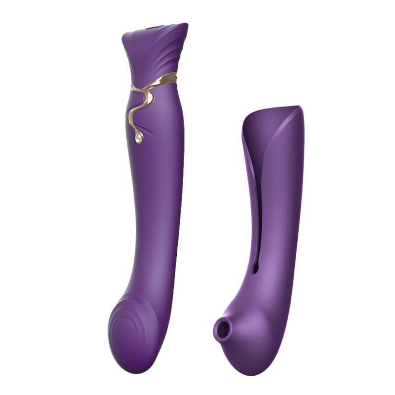 Zalo - Queen Set Pulse Wave Clit Stim Purple - KontjeKietelen.nl